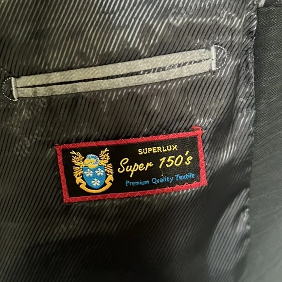 Giorgio Fiorelli Navy Striped 3 Piece Suit - Picture 6 of 16